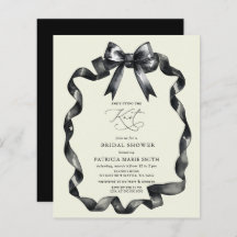 Chá de panela casando preto de arco de orçamento