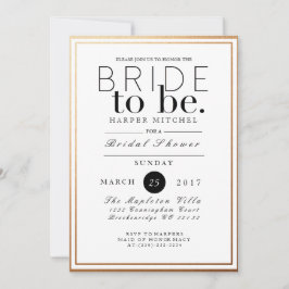 Chá de panela chic e formal | Convite para apresen