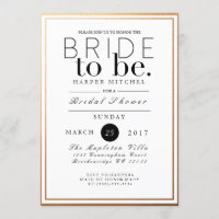 Chá de panela chic e formal | Convite para apresen