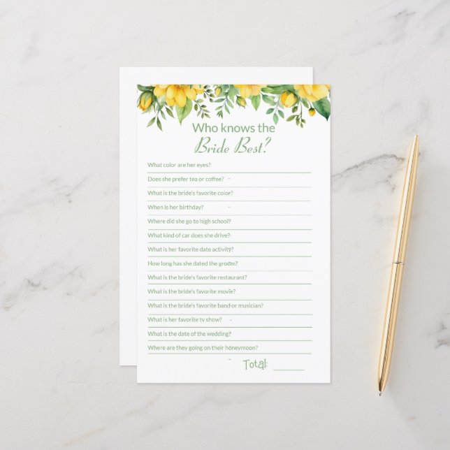 Chá de panela Como você conhece o cartão de jogo (Frente/Verso In Situ)