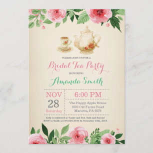 Chá de panela Convite de festas Tea