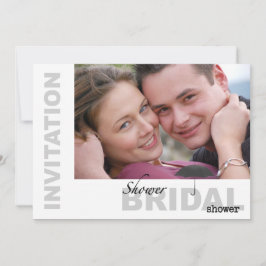 Chá de panela - Convite Personalizado de Foto B&W