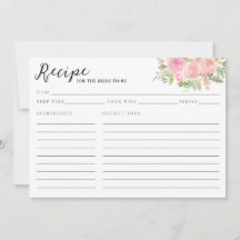 Chá de panela de Aquarela Floral Cor-de-Rosa-Esbra