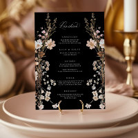 Chá de panela de Boho do Menu de Almoço de Flores