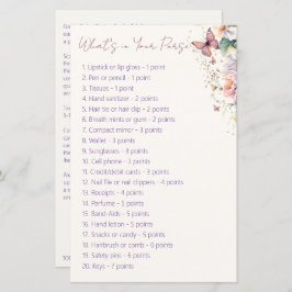 Chá de panela de borboleta que está no seu jogo