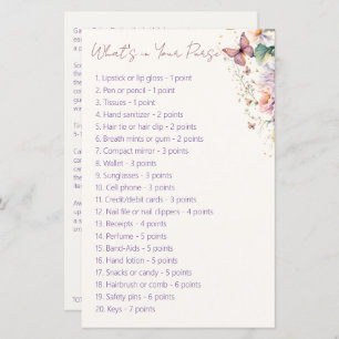 Chá de panela de borboleta que está no seu jogo