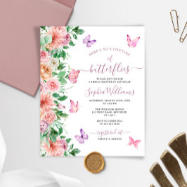 Chá de panela de Borboleta Rosa de Orçamento