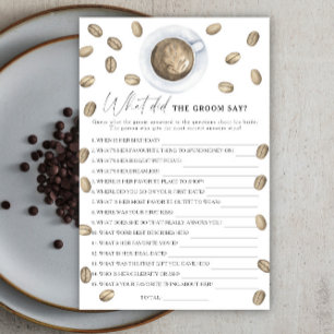 Chá de panela de café O que o noivo disse?
