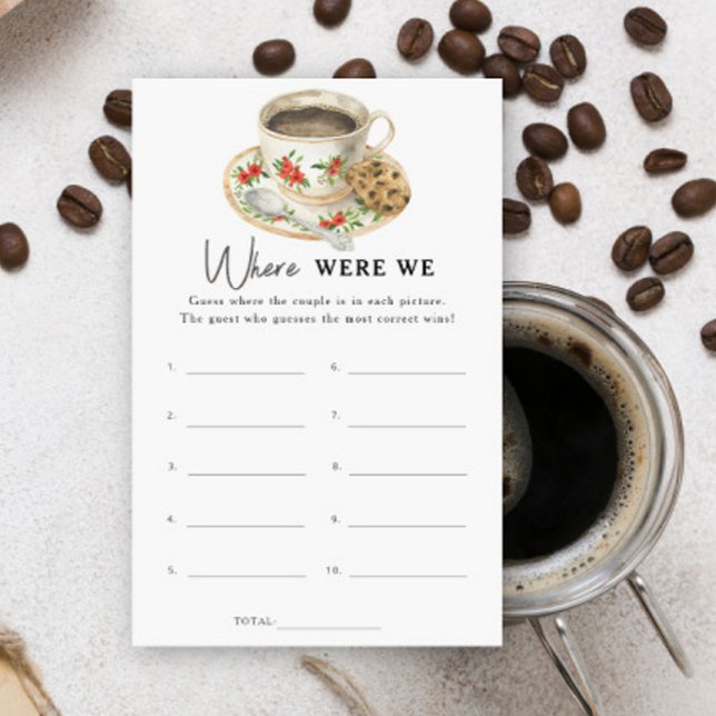 Chá de panela de café Onde estávamos (Criador carregado)