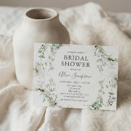 Chá de panela de Caligrafia de Greenery