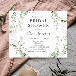 Chá de panela de Caligrafia de Greenery