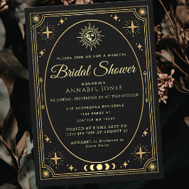 Chá de panela de Cartão Tarot Preto Celestial Dour