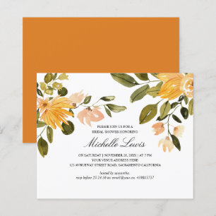 Chá de panela de Casamento Floral Amarelo Chic