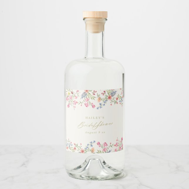 chá de panela de casamento floral boho Spring (Frente)