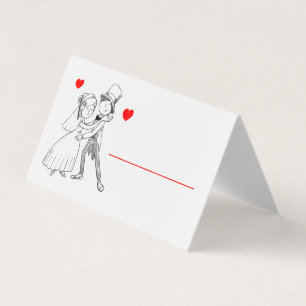 Chá de panela de Casamento Vermelho de Cartoon de