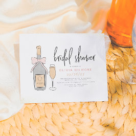 Chá de panela de champanhe rosa e Dourado com orça