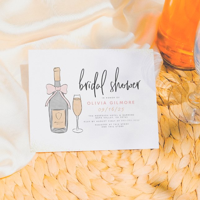 Chá de panela de champanhe rosa e Dourado com orça (Criador carregado)