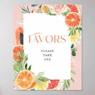 Chá de panela de Citros Tropicais favorece Poster