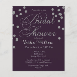 Chá de panela de Confetti de Prata Orçamental