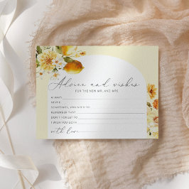 Chá de panela de conselhos e desejos de limão em a