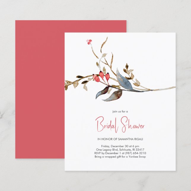 Chá de panela de Convites Orçamentários Legais (Frente/Verso)