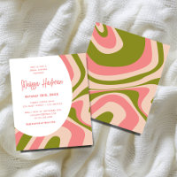 Chá de panela de curva rosa e verde