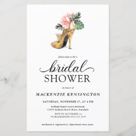 Chá de panela de Dourados Florais Tropicais de Orç