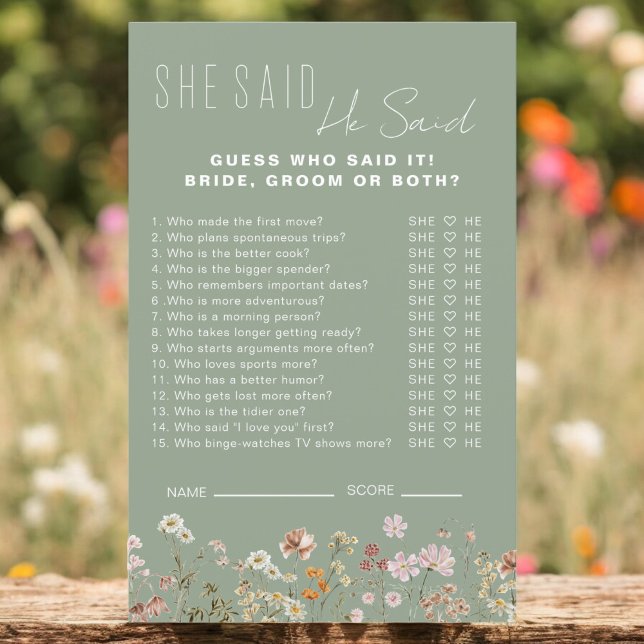 Chá de panela De Flor Selvagem Ele Disse Que Ela D (Criador carregado)