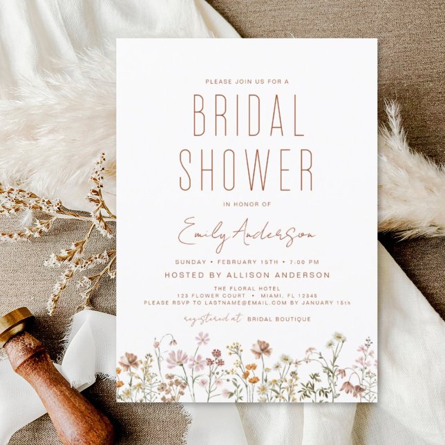 Chá de panela de flor selvagem Modern Boho (Criador carregado)