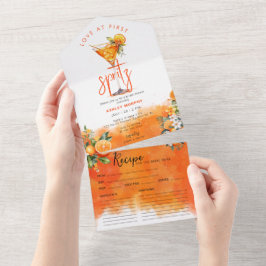 Chá de panela de Flores Laranja Watercolor Spritz