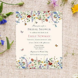 Chá de panela de flores selvagens e borboletas