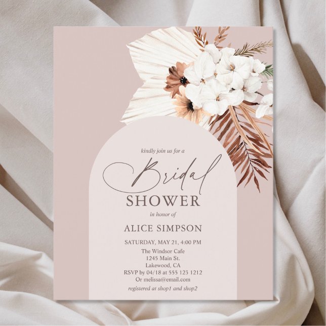 Chá de panela de Folhas Secas de Boho de Orçamento (Criador carregado)