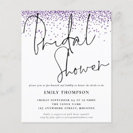 Chá de panela de Glitter Roxo de Orçamento