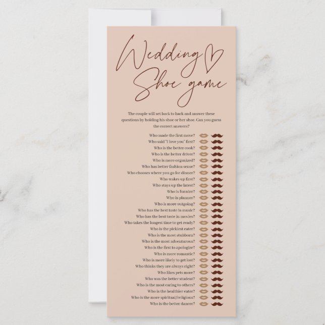 Chá de panela de Jogo de Calçado de Casamento de C (Frente)