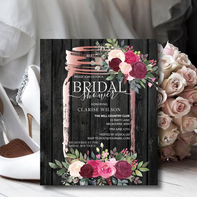 CHÁ DE PANELA de Mason Jar Rustic (Criador carregado)