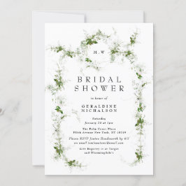 Chá de panela de Monograma de Eucalyptus Wreath Mo