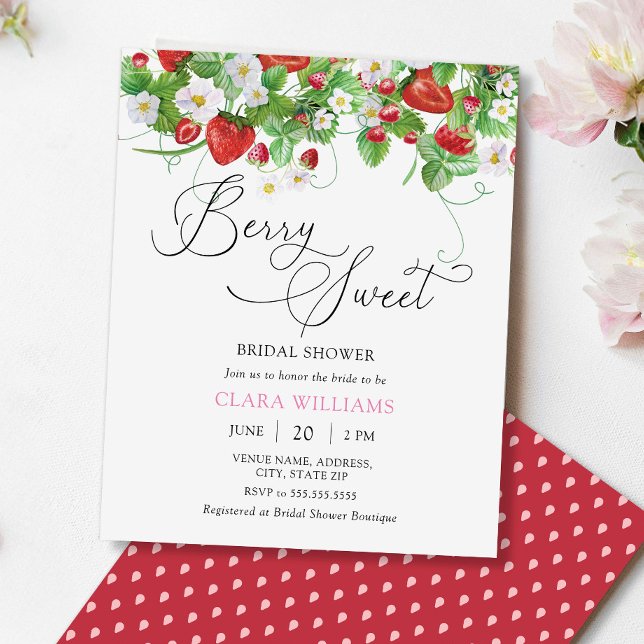 Chá de panela de Morango de Aquarela Orçamentária (Criador carregado)