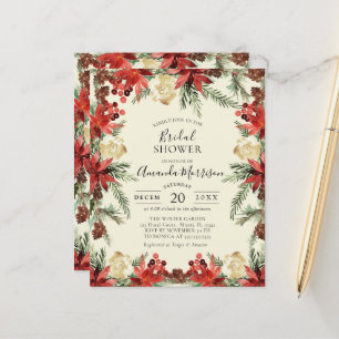 Chá de panela de Natal do Casamento no inverno de 