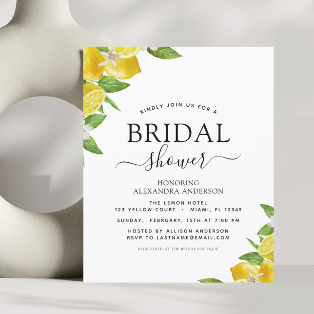 Chá de panela de orçamento - Convites aos Citros (Criador carregado)