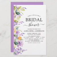 Chá de panela de Orçamento Roxo - Convite Verde