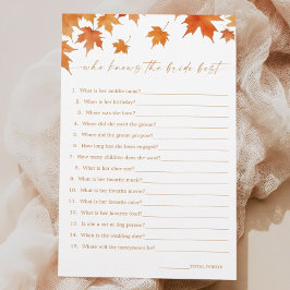 Chá de panela de outono que conhece o melhor jogo