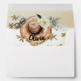 Chá de panela de praia tropical