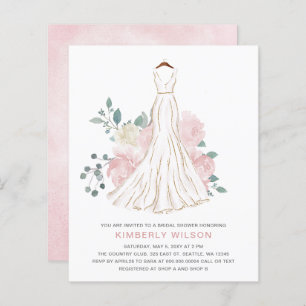 Chá de panela De Vestido De Casamento Floral De Bl