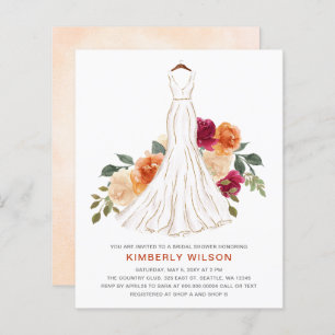 Chá de panela De Vestido De Casamento Floral De Qu