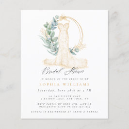 Chá de panela de Vestido de Casamento Orçamental