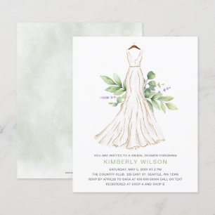 Chá de panela de Vestido de Casamento Verde de Orç