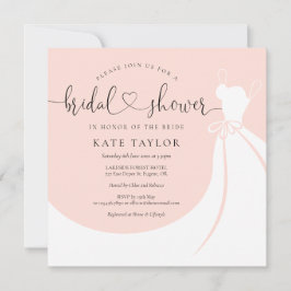 Chá de panela De Vestido Elegante Rosa Esbranquiça