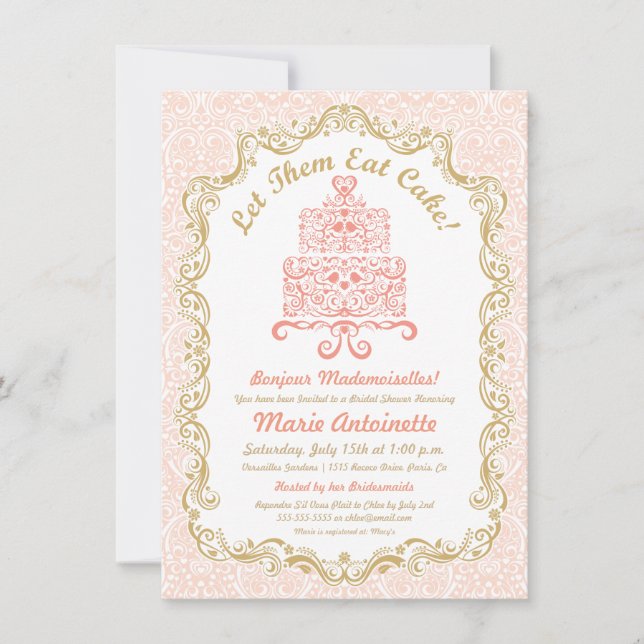 Chá de panela Deixá-Los Comer Convite (Frente)