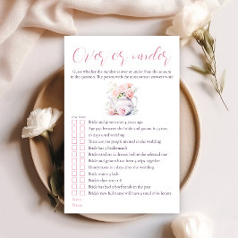 Chá de panela do Tea Party Sobre ou Sob Jogo