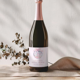 Chá de panela Elegante de Bola Disco Rosa Girly